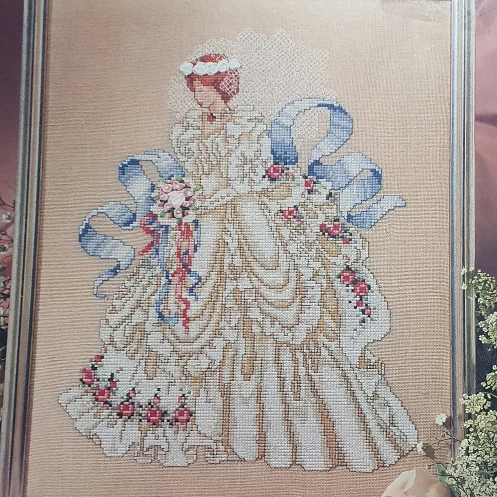 1995 American School‎ of Needlework Brides Cross Stitch Pattern Barbara Baatz